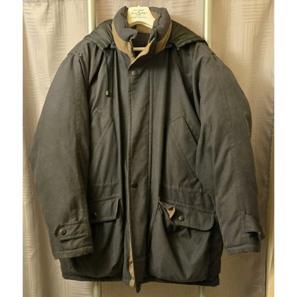 RBM Outdoor Collection Down Filled Hooded Men's Green Size Large L Warm  Coat